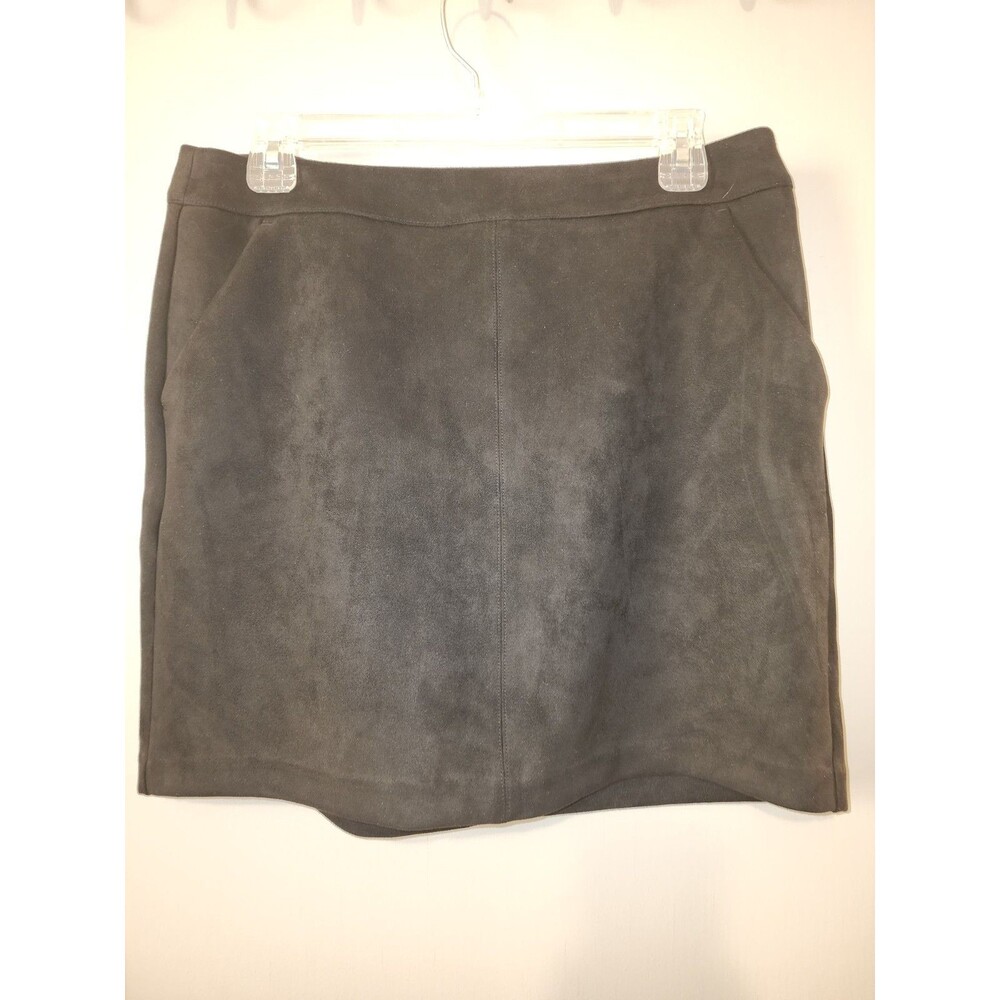 Vero Moda Donnadina Faux Suede Skirt in Black Size Large with pockets!!